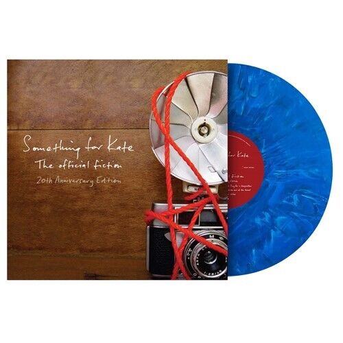 SOMETHING FOR KATE The Official Fiction - SIGNED BLUE WHITE MARBLING LP VINYL 