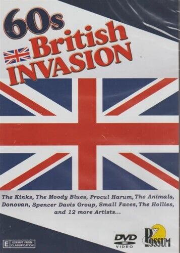 60s BRITISH INVASION The Kinks, Donovan, Small Faces - 20 tracks DVD NEW/SEALED