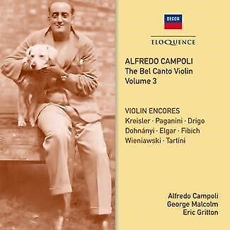 ALFREDO CAMPOLI Alfredo Campoli: The Bel Canto Violin - Vol 3 2CD NEW