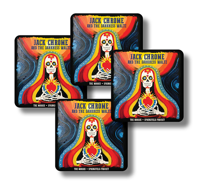 JACK CHROME AND THE DARKNESS WALTZ Coasters (4 Pack)